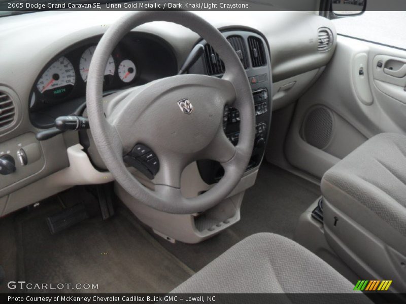 Linen Gold Metallic / Dark Khaki/Light Graystone 2005 Dodge Grand Caravan SE