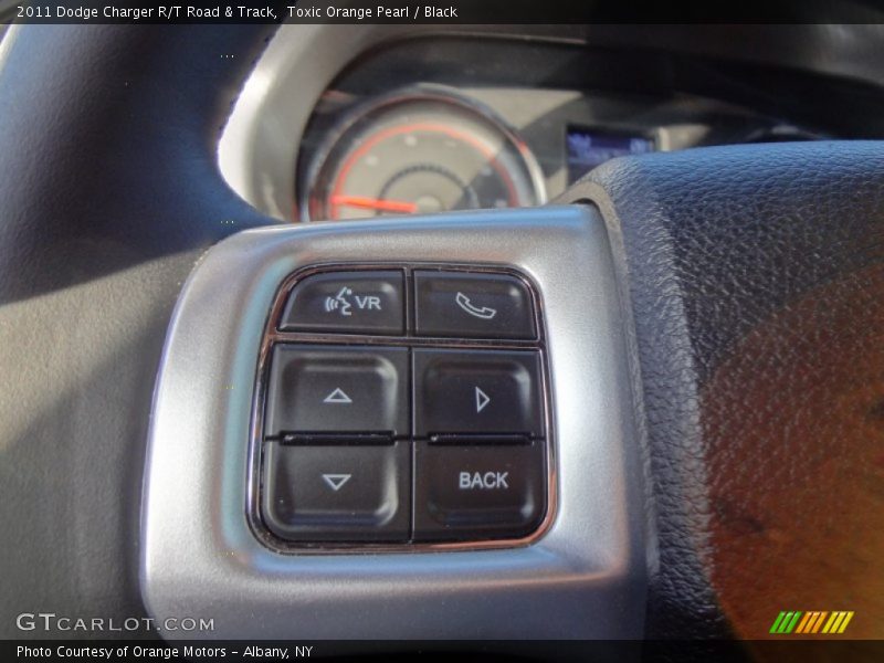 Toxic Orange Pearl / Black 2011 Dodge Charger R/T Road & Track