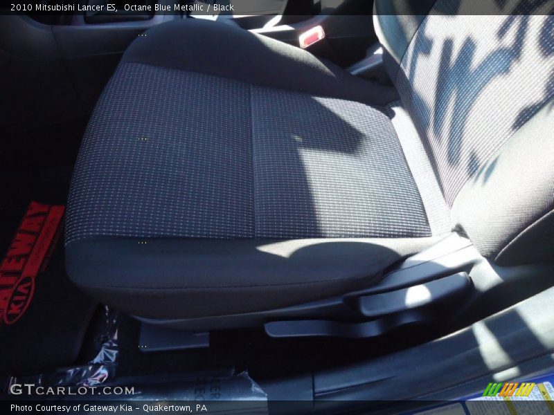 Octane Blue Metallic / Black 2010 Mitsubishi Lancer ES