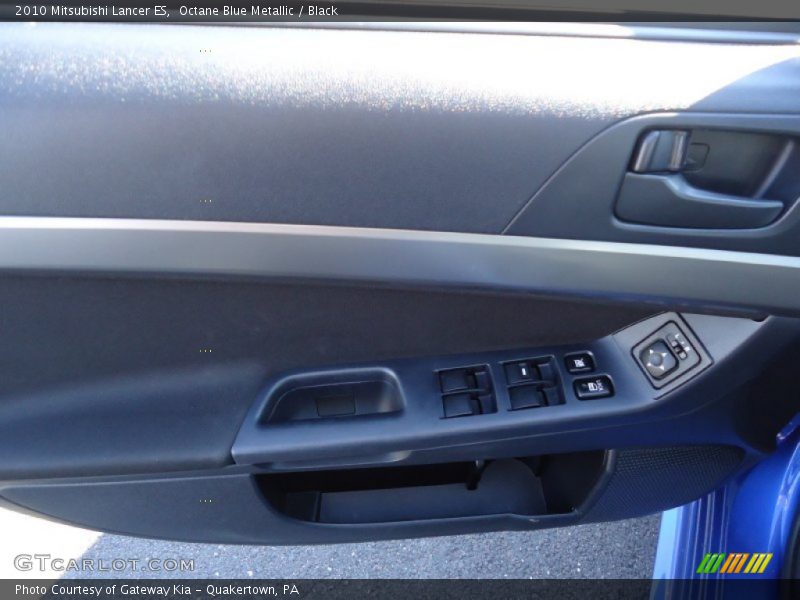 Octane Blue Metallic / Black 2010 Mitsubishi Lancer ES