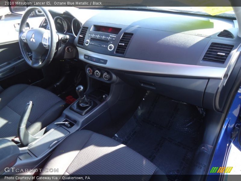 Octane Blue Metallic / Black 2010 Mitsubishi Lancer ES