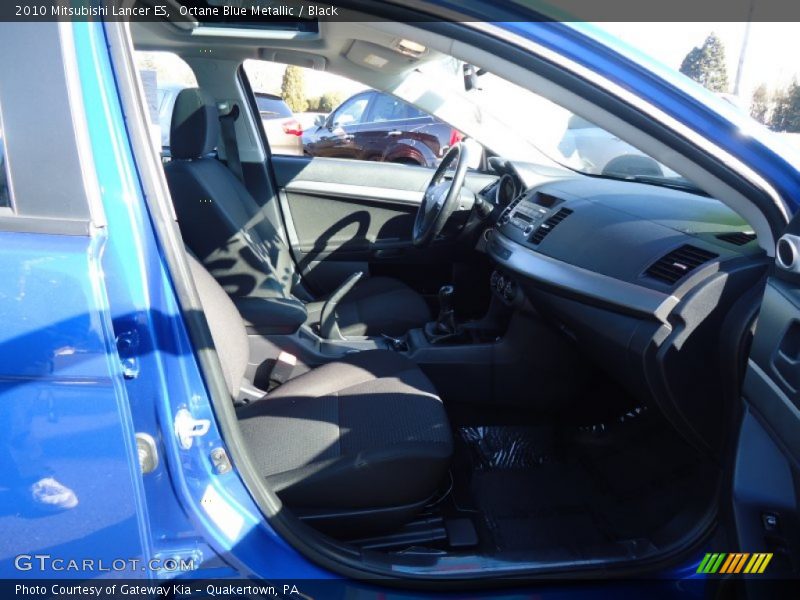 Octane Blue Metallic / Black 2010 Mitsubishi Lancer ES