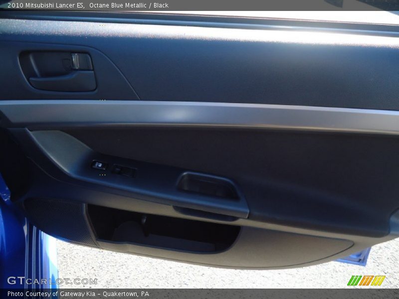 Octane Blue Metallic / Black 2010 Mitsubishi Lancer ES