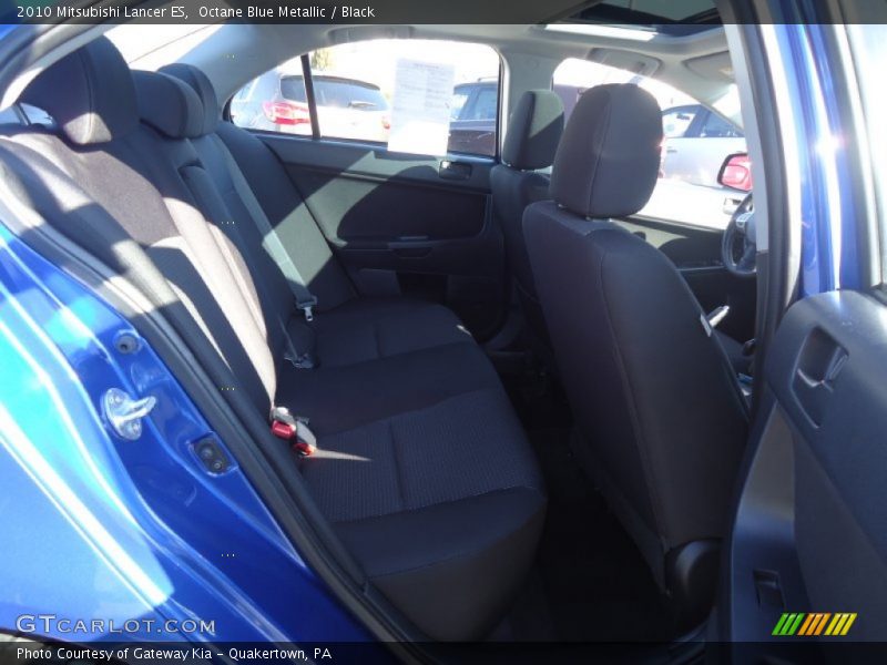 Octane Blue Metallic / Black 2010 Mitsubishi Lancer ES