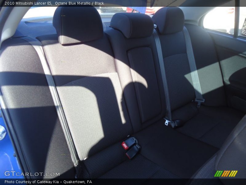 Octane Blue Metallic / Black 2010 Mitsubishi Lancer ES