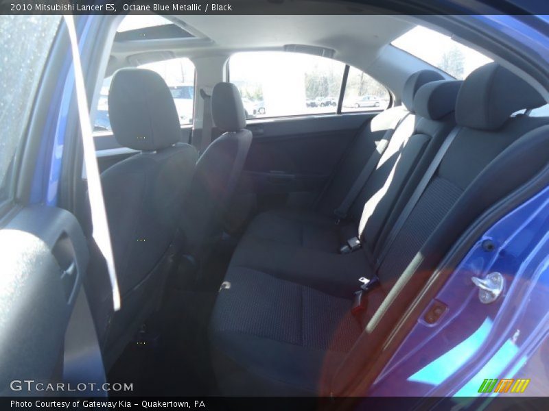Octane Blue Metallic / Black 2010 Mitsubishi Lancer ES