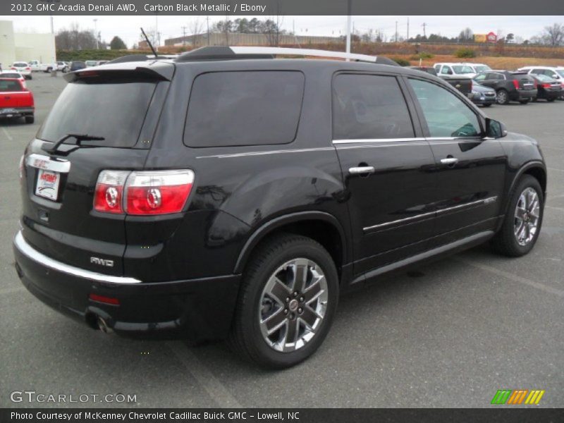 Carbon Black Metallic / Ebony 2012 GMC Acadia Denali AWD