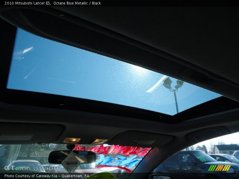 Octane Blue Metallic / Black 2010 Mitsubishi Lancer ES