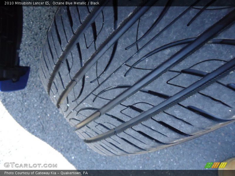 Octane Blue Metallic / Black 2010 Mitsubishi Lancer ES