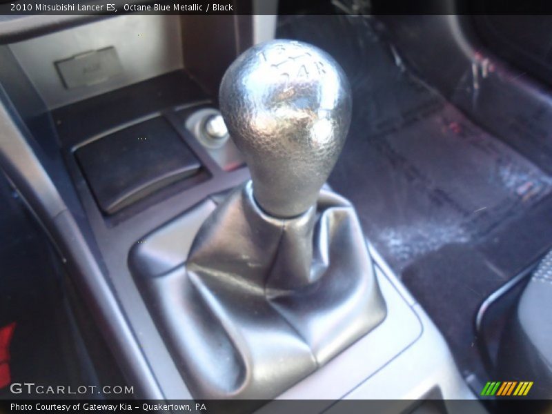 Octane Blue Metallic / Black 2010 Mitsubishi Lancer ES
