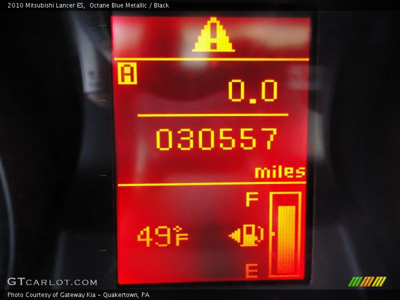 Octane Blue Metallic / Black 2010 Mitsubishi Lancer ES
