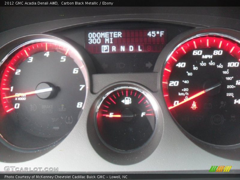 Carbon Black Metallic / Ebony 2012 GMC Acadia Denali AWD