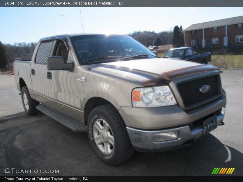 Arizona Beige Metallic / Tan 2004 Ford F150 XLT SuperCrew 4x4