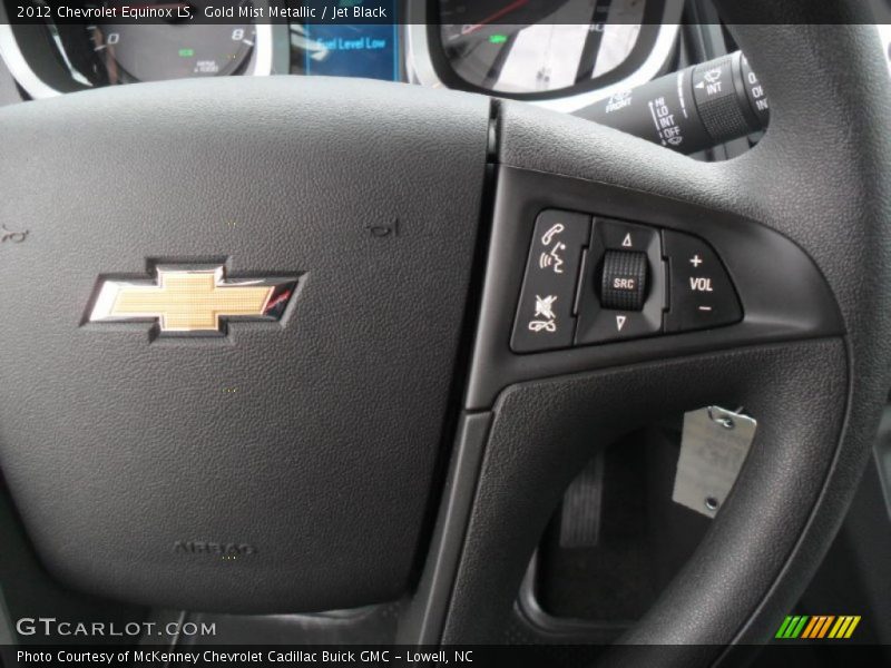 Gold Mist Metallic / Jet Black 2012 Chevrolet Equinox LS