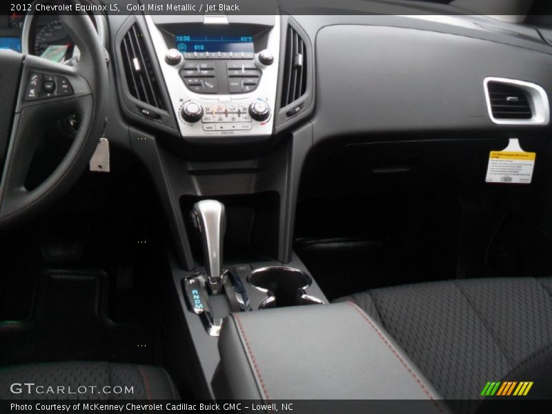 Gold Mist Metallic / Jet Black 2012 Chevrolet Equinox LS