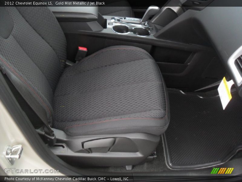 Gold Mist Metallic / Jet Black 2012 Chevrolet Equinox LS