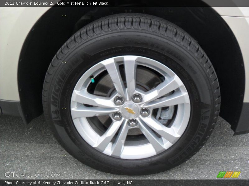 Gold Mist Metallic / Jet Black 2012 Chevrolet Equinox LS