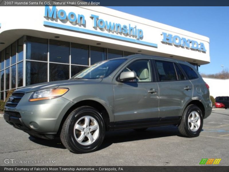 Natural Khaki Green / Beige 2007 Hyundai Santa Fe GLS