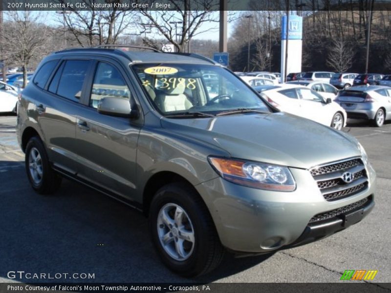 Natural Khaki Green / Beige 2007 Hyundai Santa Fe GLS