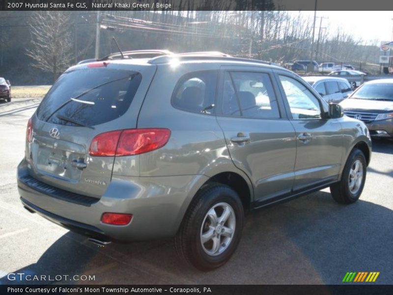 Natural Khaki Green / Beige 2007 Hyundai Santa Fe GLS
