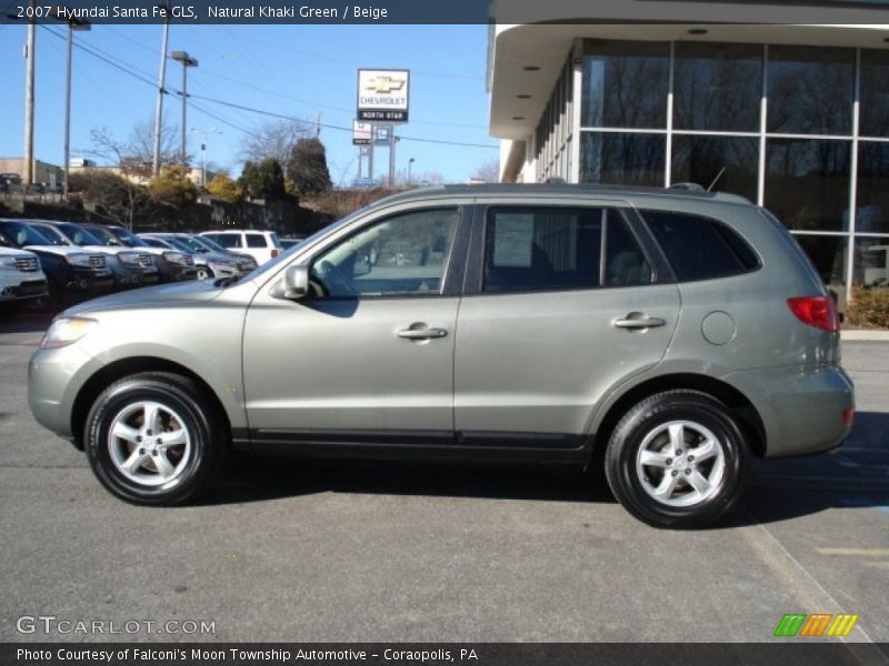 Natural Khaki Green / Beige 2007 Hyundai Santa Fe GLS