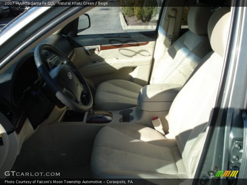 Natural Khaki Green / Beige 2007 Hyundai Santa Fe GLS