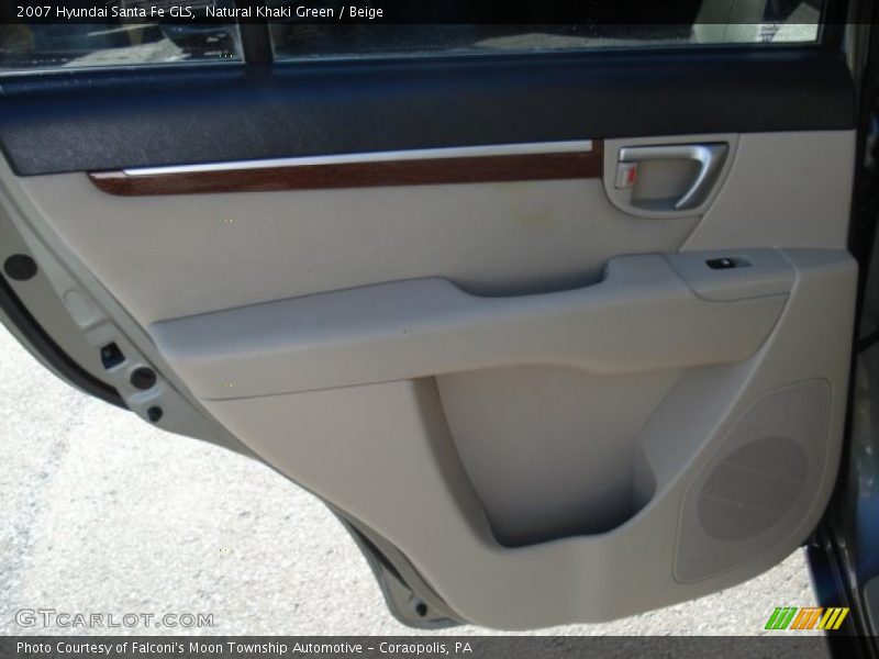 Natural Khaki Green / Beige 2007 Hyundai Santa Fe GLS