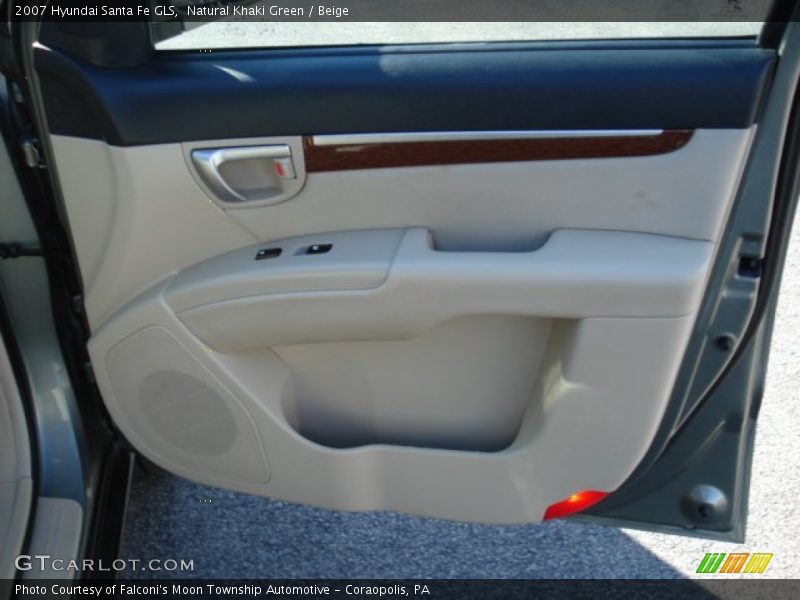 Natural Khaki Green / Beige 2007 Hyundai Santa Fe GLS