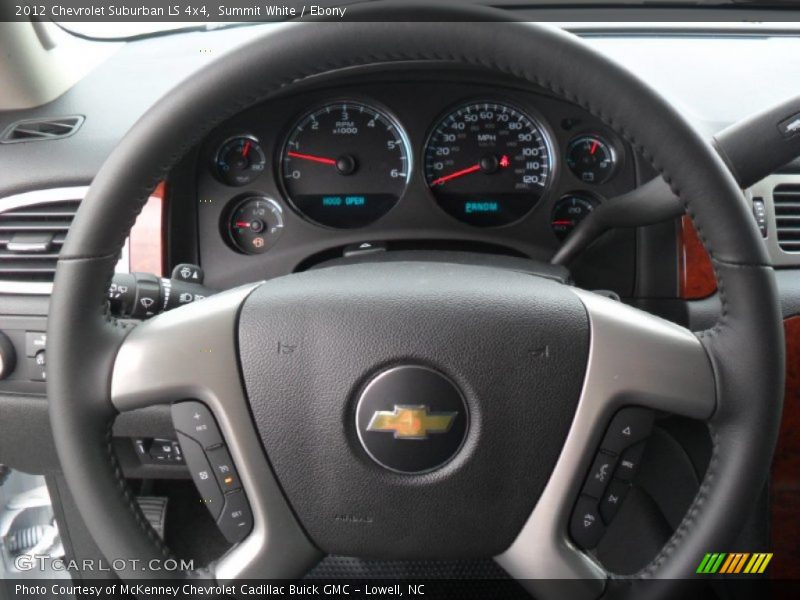 Summit White / Ebony 2012 Chevrolet Suburban LS 4x4