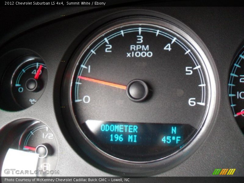 Summit White / Ebony 2012 Chevrolet Suburban LS 4x4