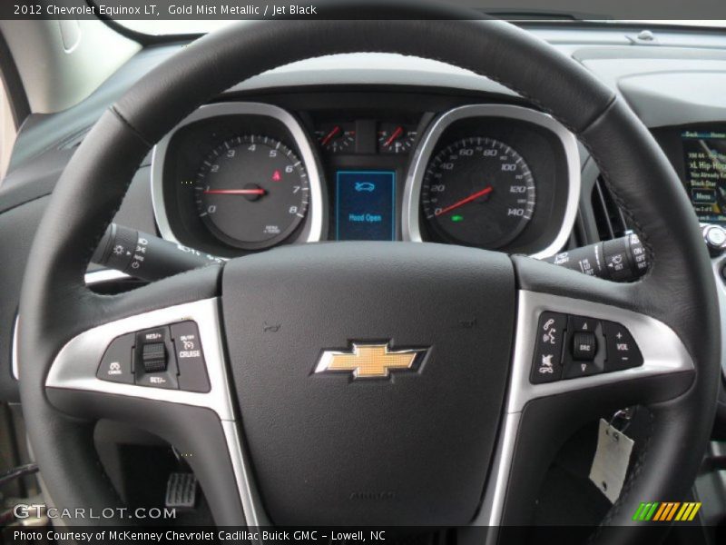 Gold Mist Metallic / Jet Black 2012 Chevrolet Equinox LT