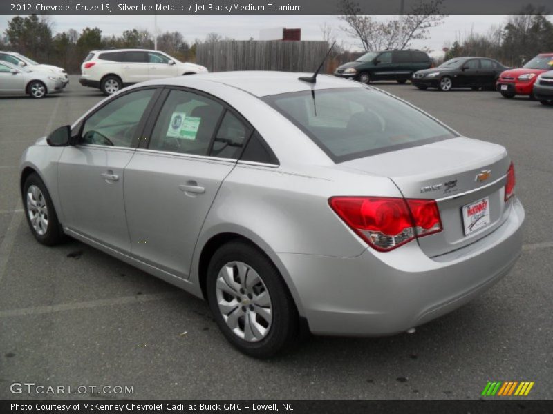 Silver Ice Metallic / Jet Black/Medium Titanium 2012 Chevrolet Cruze LS
