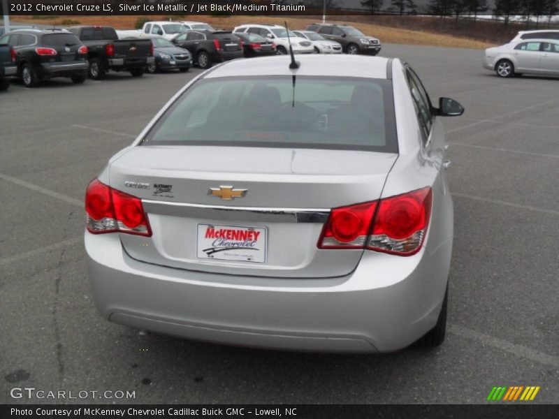 Silver Ice Metallic / Jet Black/Medium Titanium 2012 Chevrolet Cruze LS