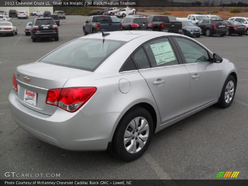 Silver Ice Metallic / Jet Black/Medium Titanium 2012 Chevrolet Cruze LS