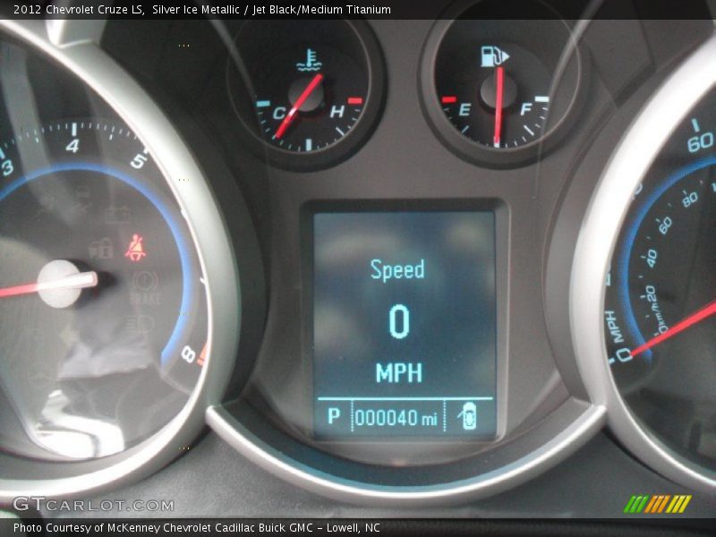 Silver Ice Metallic / Jet Black/Medium Titanium 2012 Chevrolet Cruze LS