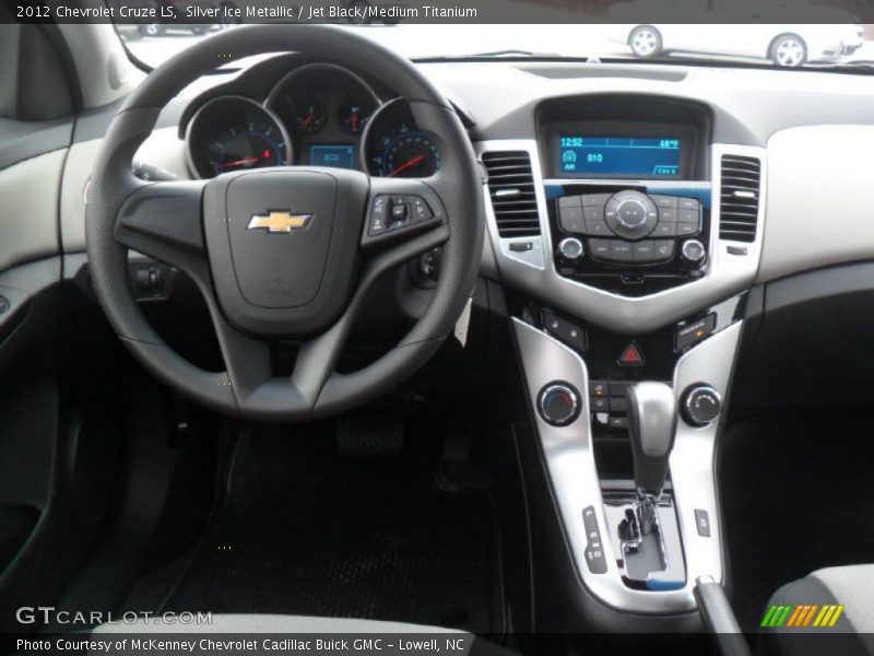 Silver Ice Metallic / Jet Black/Medium Titanium 2012 Chevrolet Cruze LS