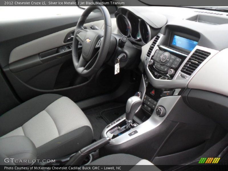 Silver Ice Metallic / Jet Black/Medium Titanium 2012 Chevrolet Cruze LS