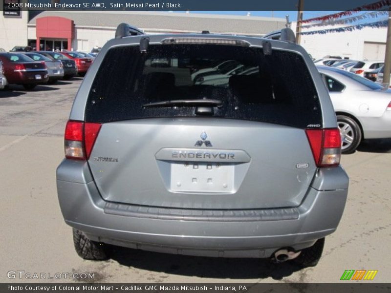 Satin Meisai Pearl / Black 2008 Mitsubishi Endeavor SE AWD