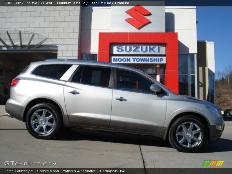 Platinum Metallic / Titanium/Dark Titanium 2008 Buick Enclave CXL AWD