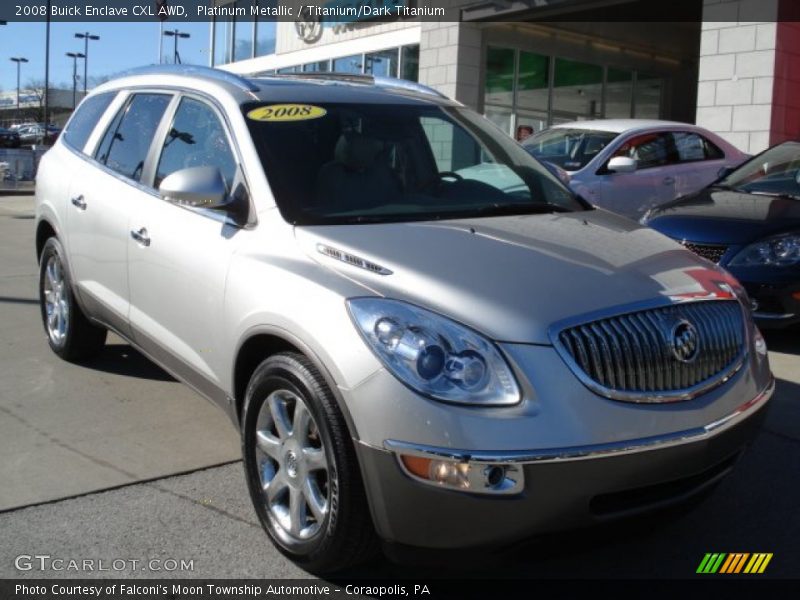 Platinum Metallic / Titanium/Dark Titanium 2008 Buick Enclave CXL AWD