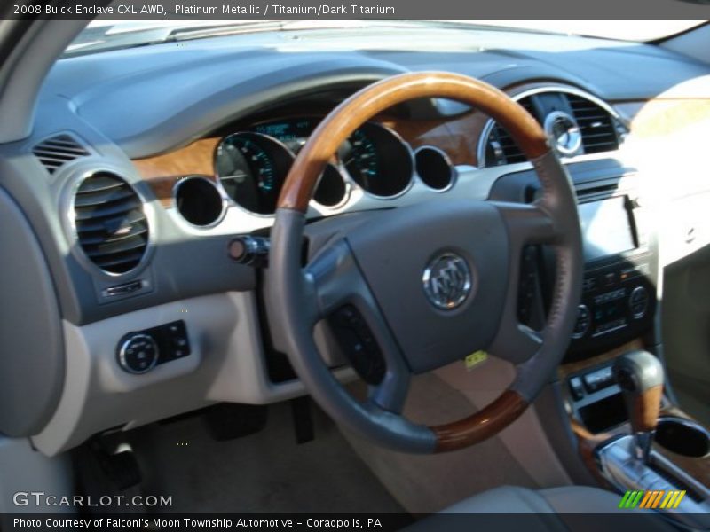 Platinum Metallic / Titanium/Dark Titanium 2008 Buick Enclave CXL AWD