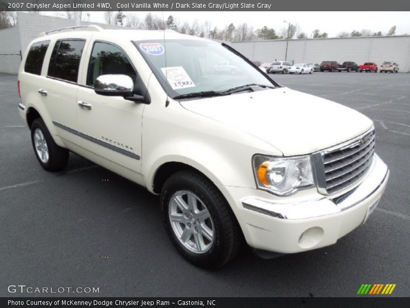 Cool Vanilla White / Dark Slate Gray/Light Slate Gray 2007 Chrysler Aspen Limited 4WD