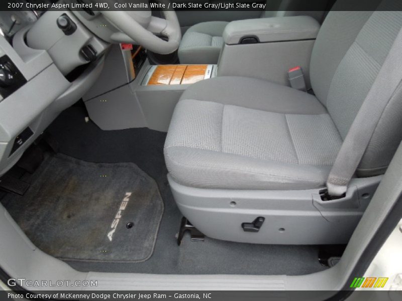 Cool Vanilla White / Dark Slate Gray/Light Slate Gray 2007 Chrysler Aspen Limited 4WD