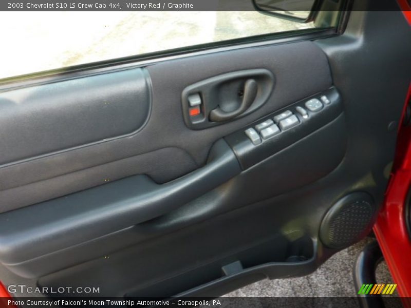 Victory Red / Graphite 2003 Chevrolet S10 LS Crew Cab 4x4