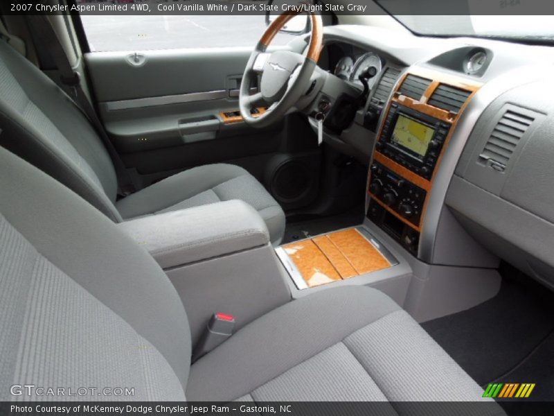 Cool Vanilla White / Dark Slate Gray/Light Slate Gray 2007 Chrysler Aspen Limited 4WD