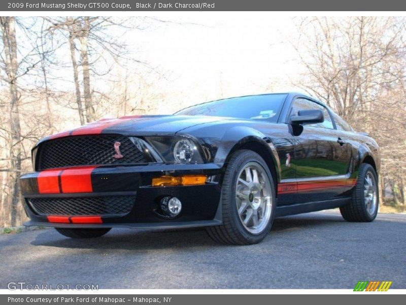 Black / Dark Charcoal/Red 2009 Ford Mustang Shelby GT500 Coupe