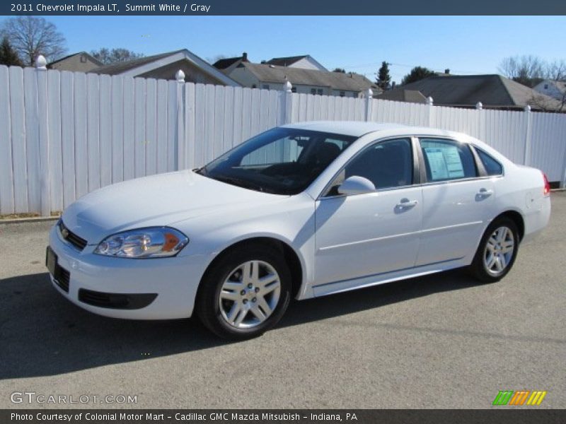 Summit White / Gray 2011 Chevrolet Impala LT