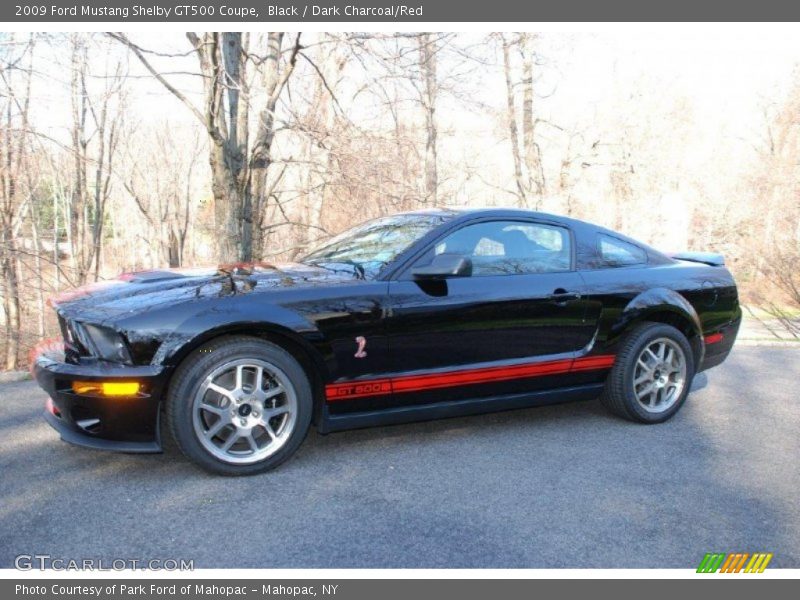 Black / Dark Charcoal/Red 2009 Ford Mustang Shelby GT500 Coupe