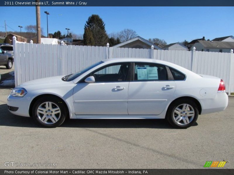Summit White / Gray 2011 Chevrolet Impala LT