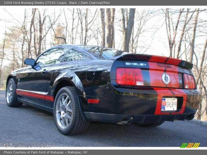 Black / Dark Charcoal/Red 2009 Ford Mustang Shelby GT500 Coupe